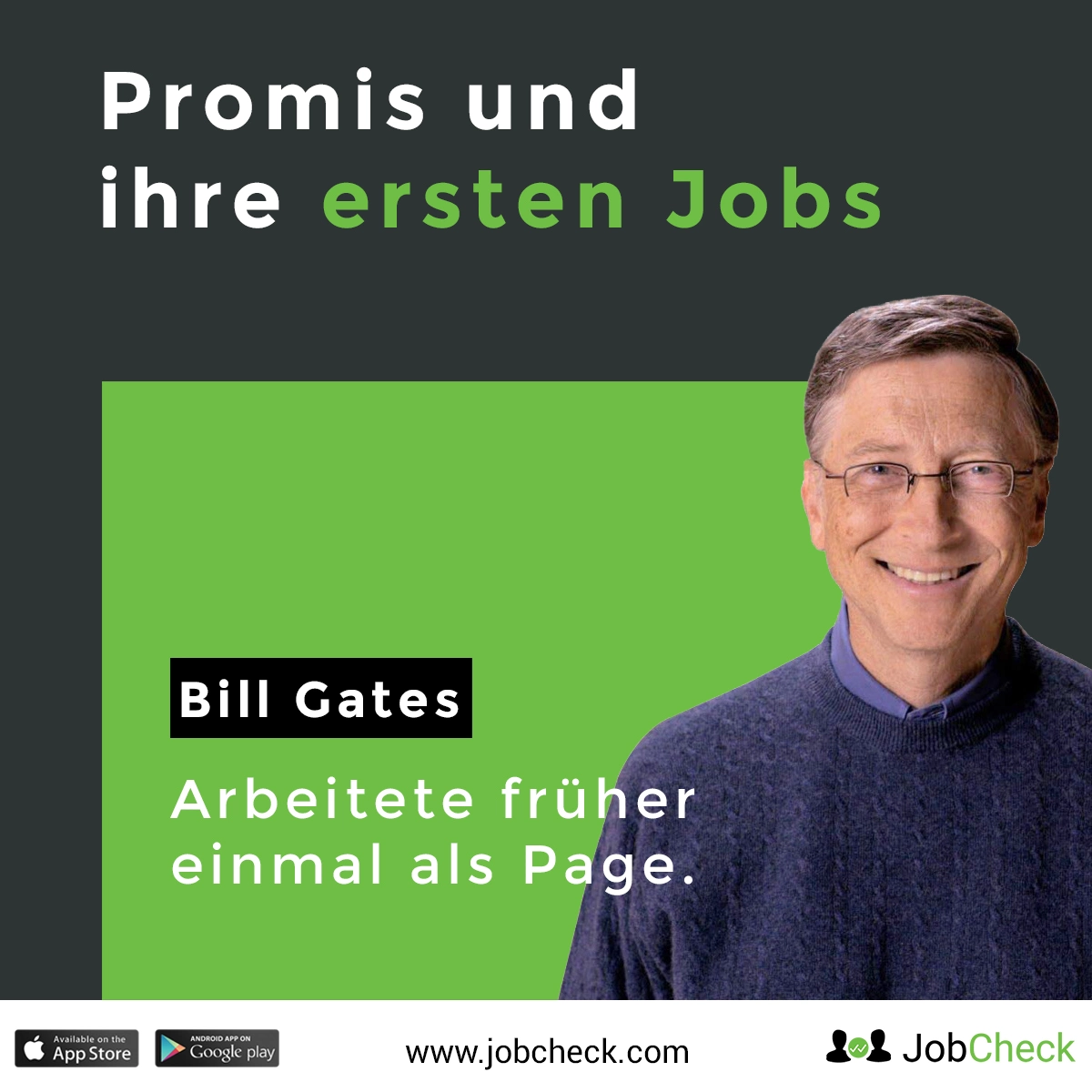 Bill Gates erster Job als Page