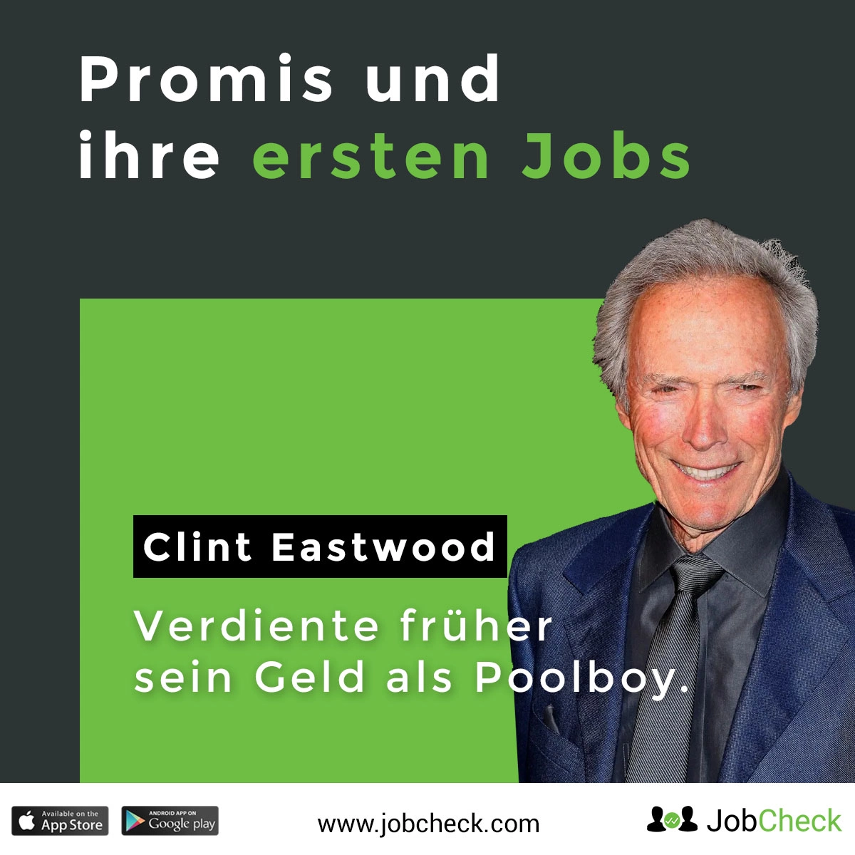 Clint Eastwood erster Job als Poolboy