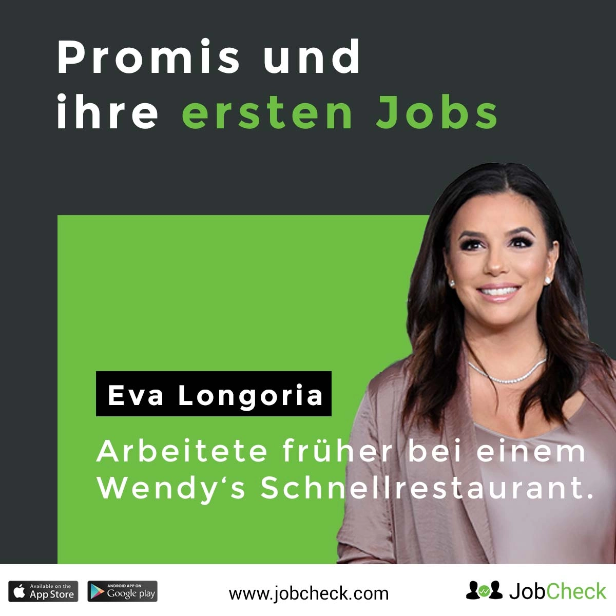 Eva Longoria erster Job als Kellnerin