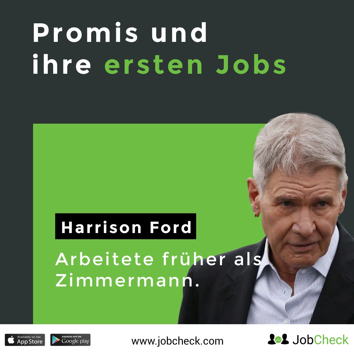 Harrison Ford erster Job als Zimmermann