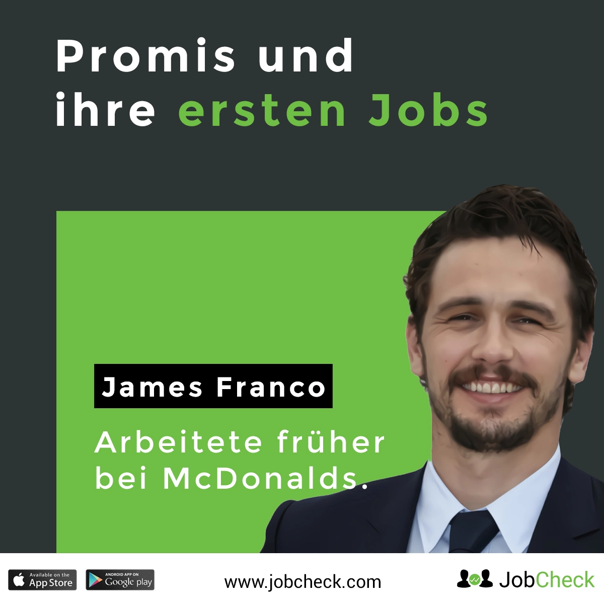 James Franco erster Job als McDonald's Mitarbeiter