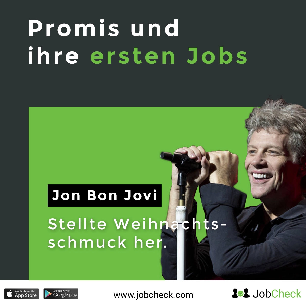 Jon Bonjovi erster Job als Weihnachtsschmuckhersteller