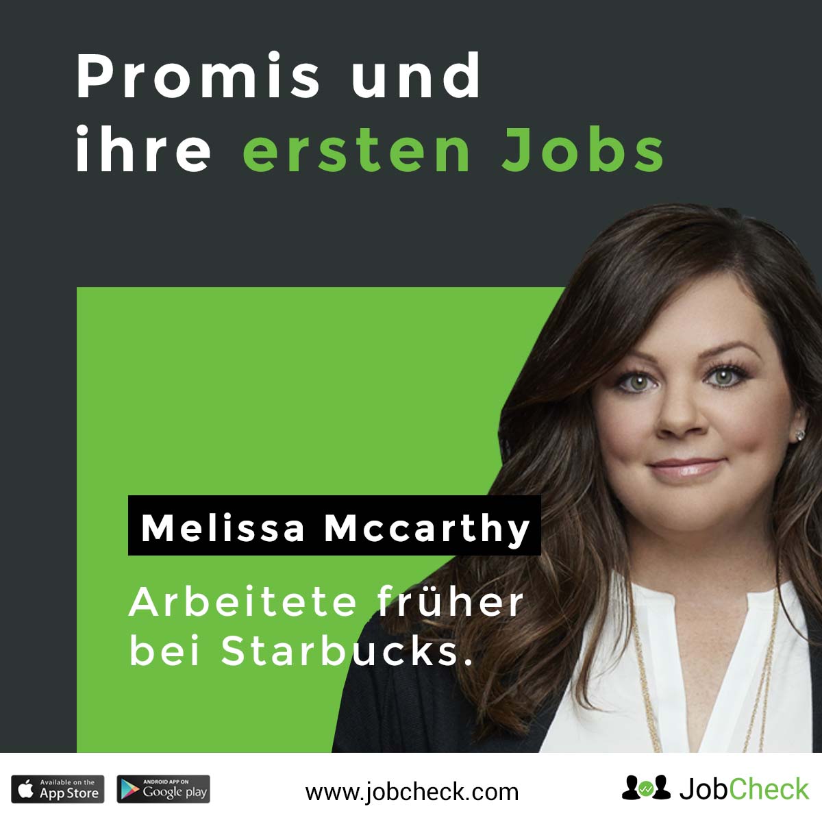 Melissa McCarthy erster Job als Starbucks Mitarbeiter