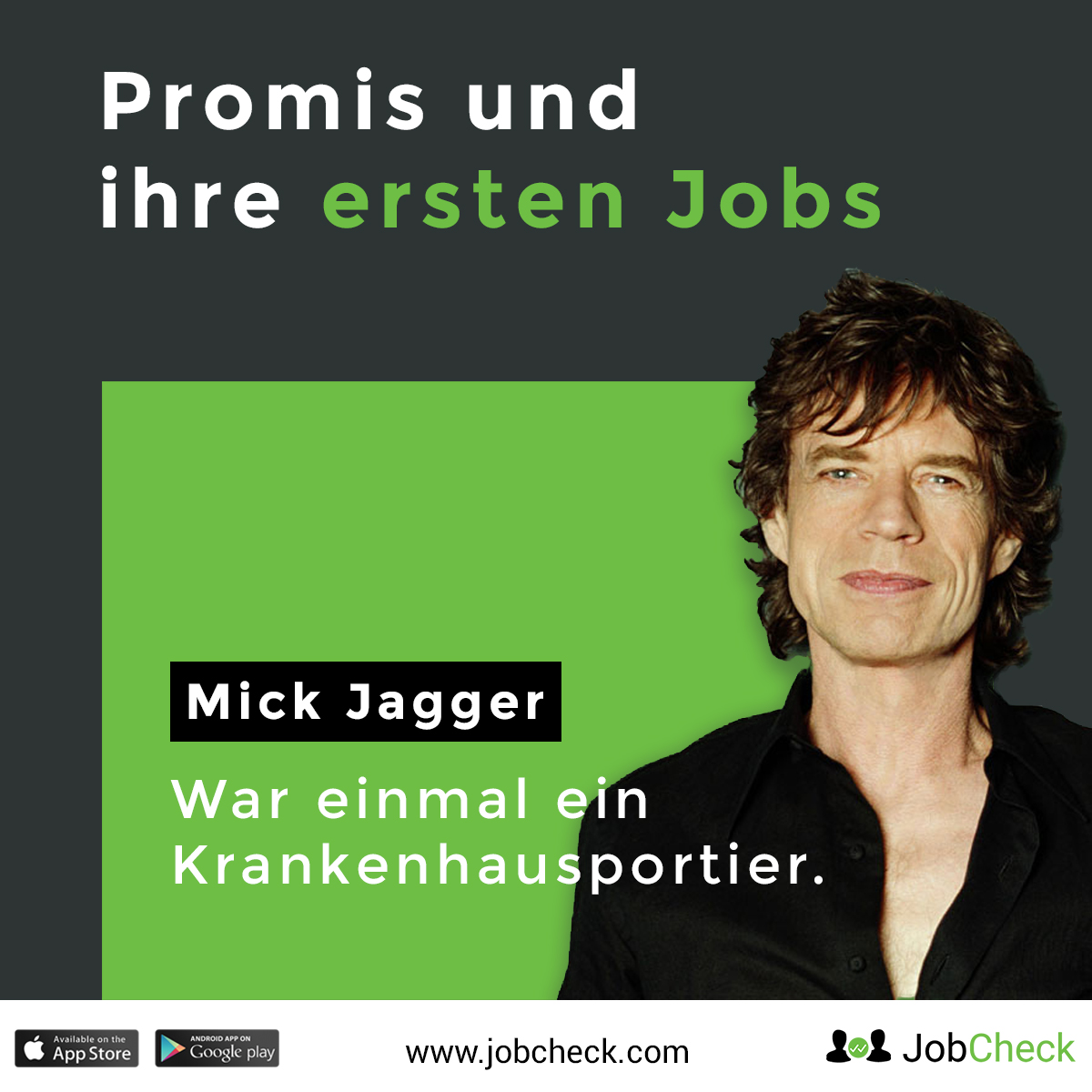 Mick Jagger erster Job als Portier