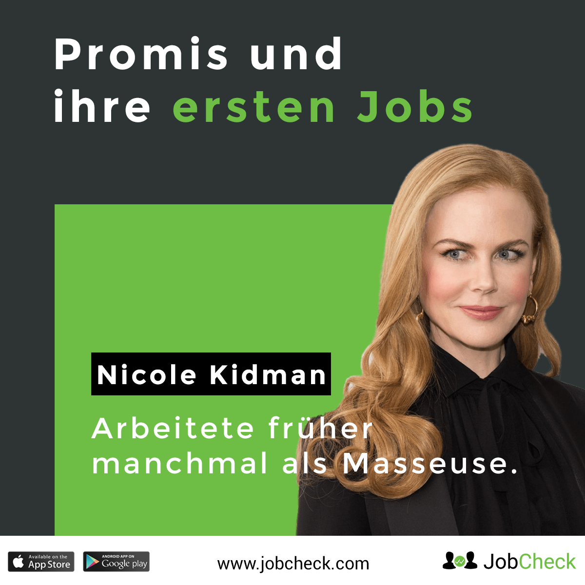 Nicole Kidman erster Job als Masseuse