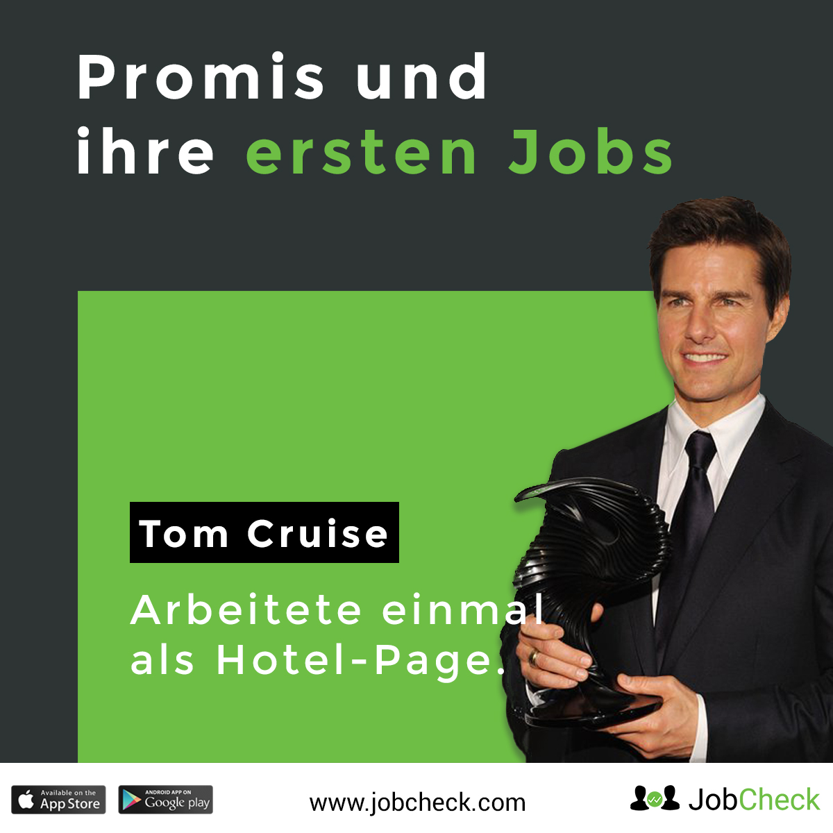 Tom Cruise erster Job als Page