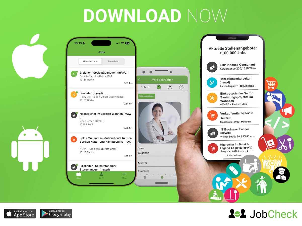 JobCheck App - Einfach Jobs finden